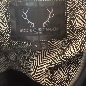 Bod & Christensen black leather jacket